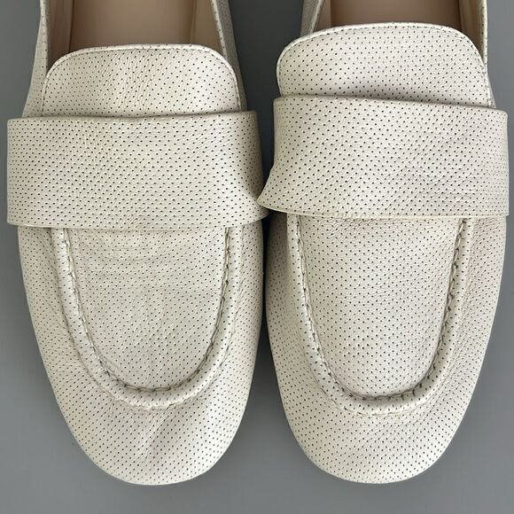 New AGL Women's Mara Spring Perforated Loafers in Gesso Size US 12 - Picture 3 of 14
